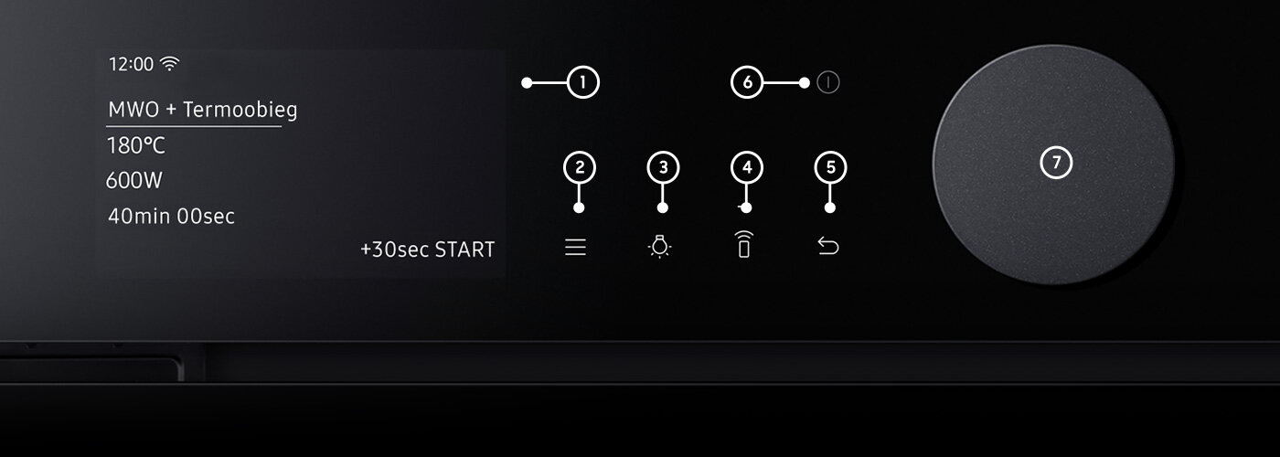 Panel sterowania jest czytelny, co sprawia, że łatwo wybierzesz właściwą funkcję 