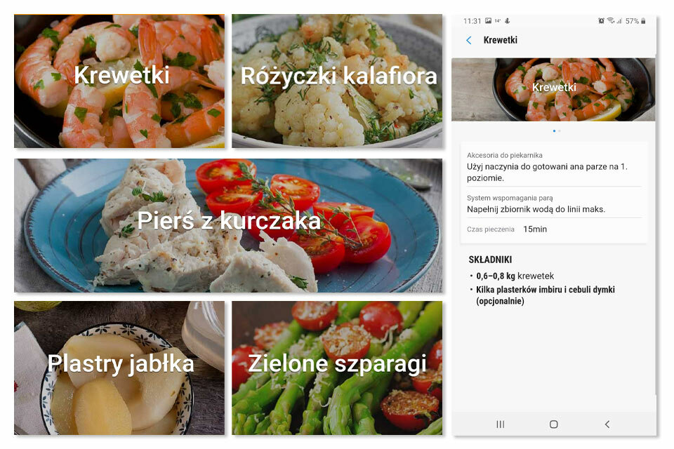 W aplikacji jest wiele receptur, które sprawiają, że gotowanie jest prostsze W aplikacji jest wiele receptur, które sprawiają, że gotowanie jest prostsze