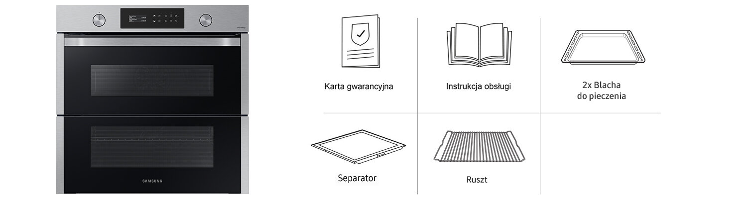 W opakowaniu m.in. znajdziesz dwie blachy do pieczenia W opakowaniu m.in. znajdziesz dwie blachy do pieczenia