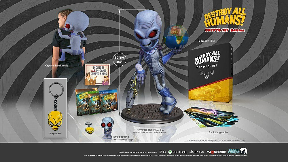 Destroy All Humans! Gra cenega koch media thq edycja zawartość figurka