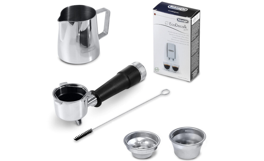 Ekspres DELONGHI La Specialista Prestigio EC9355.M zestaw akcesoria komplet wyposazenie