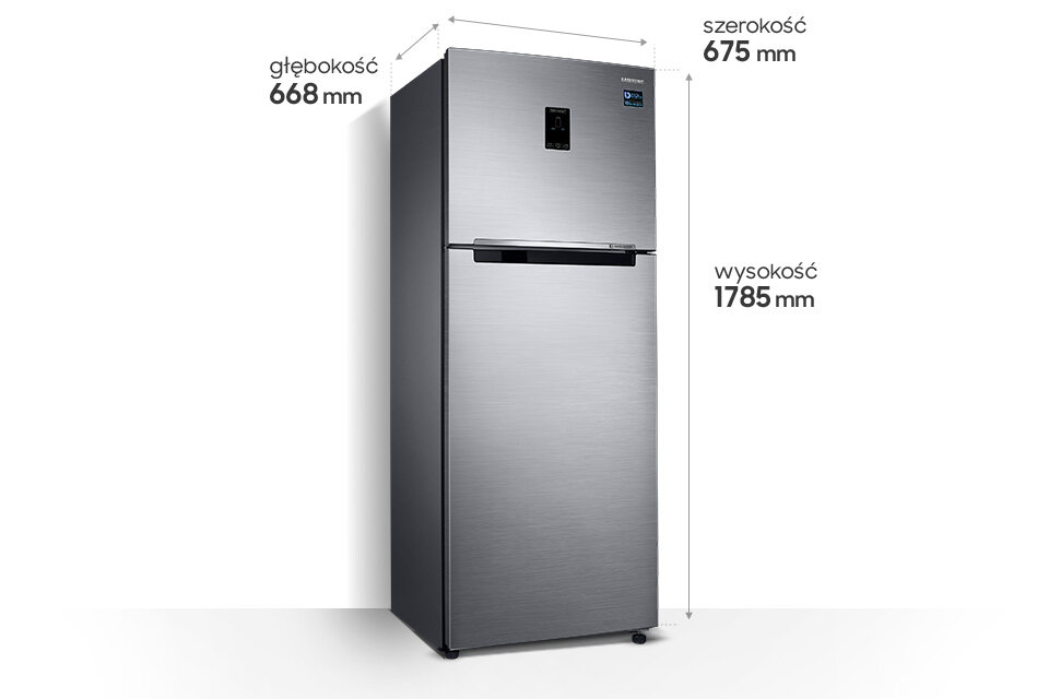 Wymiary lodówki z górnym zamrażalnikiem