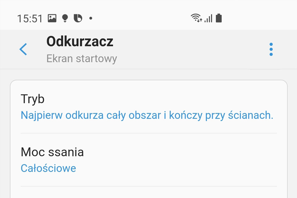 Włącz, wybierz tryb i moc ssania Włącz, wybierz tryb i moc ssania