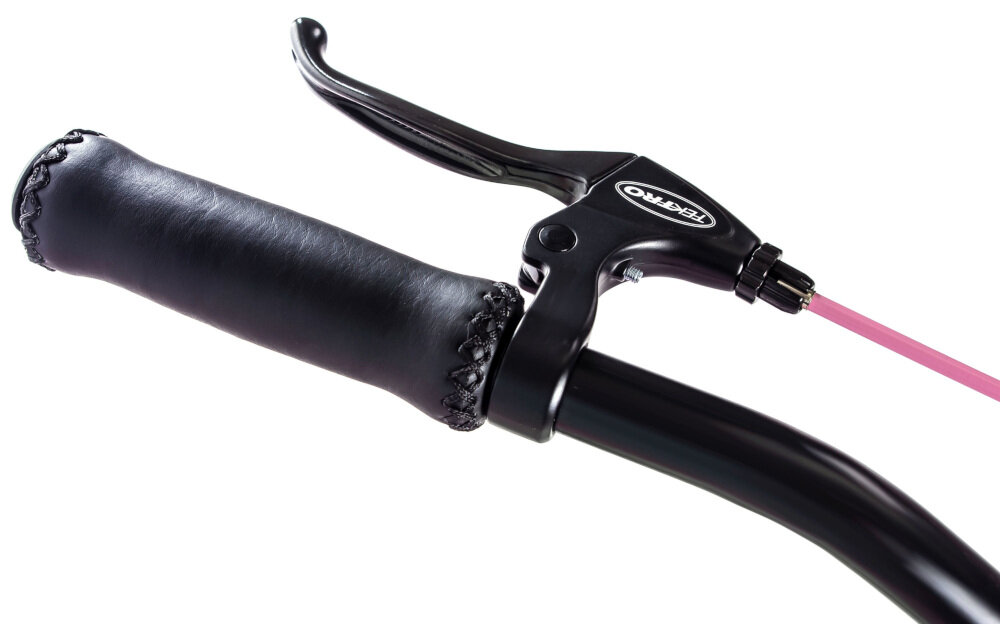 Rower miejski PLUMBIKE La Donna Night Heart 3B 26 cali damski Czarny hamulce tylny przdni hamulec przedni V-Brake TEKTRO tylny hamulec SHIMANO Nexus Inter Torpedo bardzo szybki czas reakcji bezawaryjne działają na każdej nawierzchni