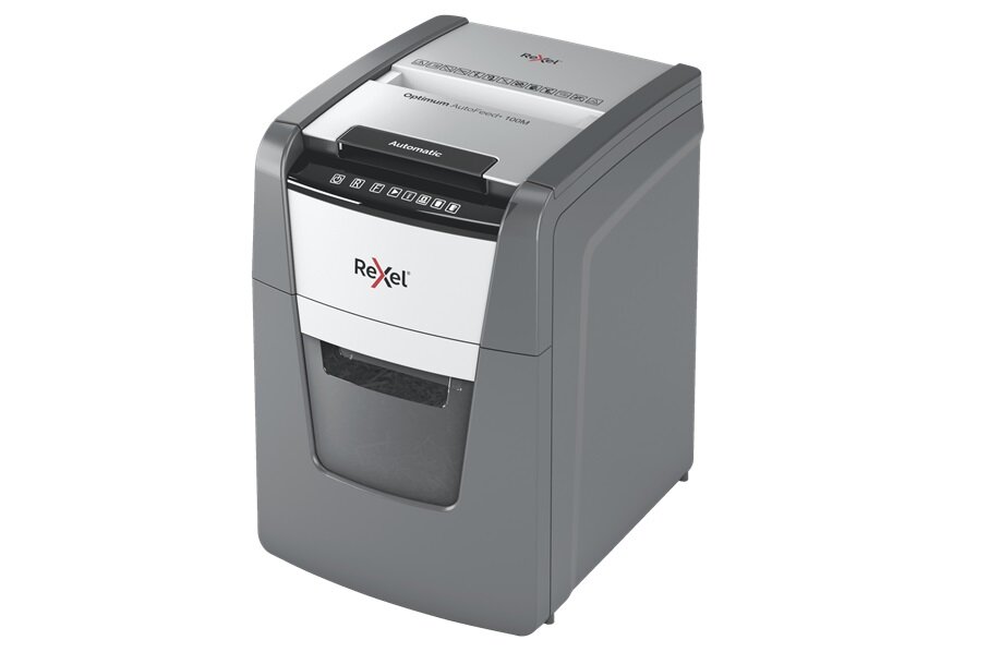 Niszczarka REXEL Optimum AutoFeed 100M - wygląd ogólny opis niszczarka