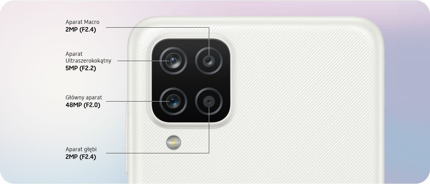 Przedni aparat z opisem