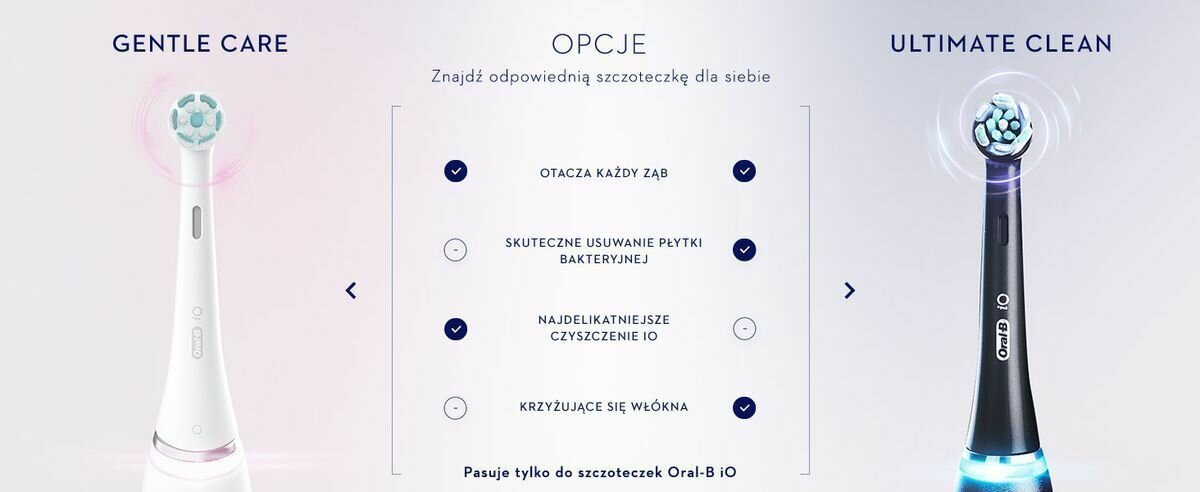 SZCZOTECZKA ELEKTRYCZNA DO ZĘBÓW Z TECHNOLOGIĄ MAGNETYCZNĄ ORAL-B IO 8 czystosc