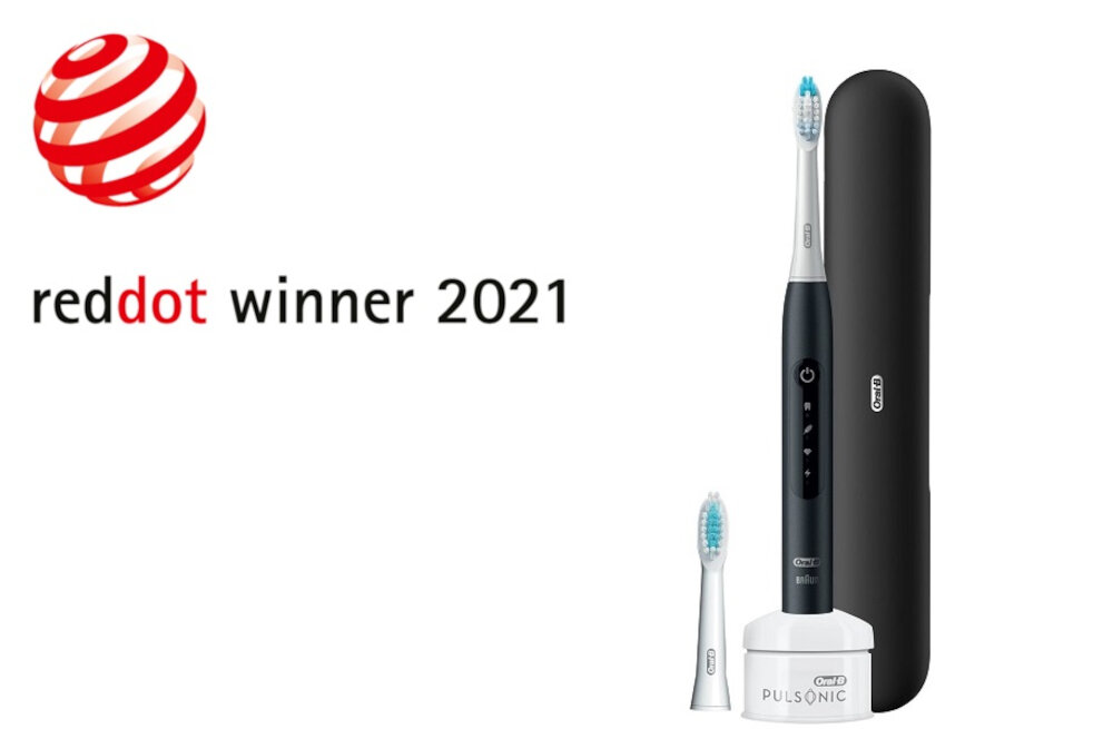 Szczoteczka soniczna ORAL-B Pulsonic Slim Luxe 4500 Czarny + Etui nagroda reddot winner 2021