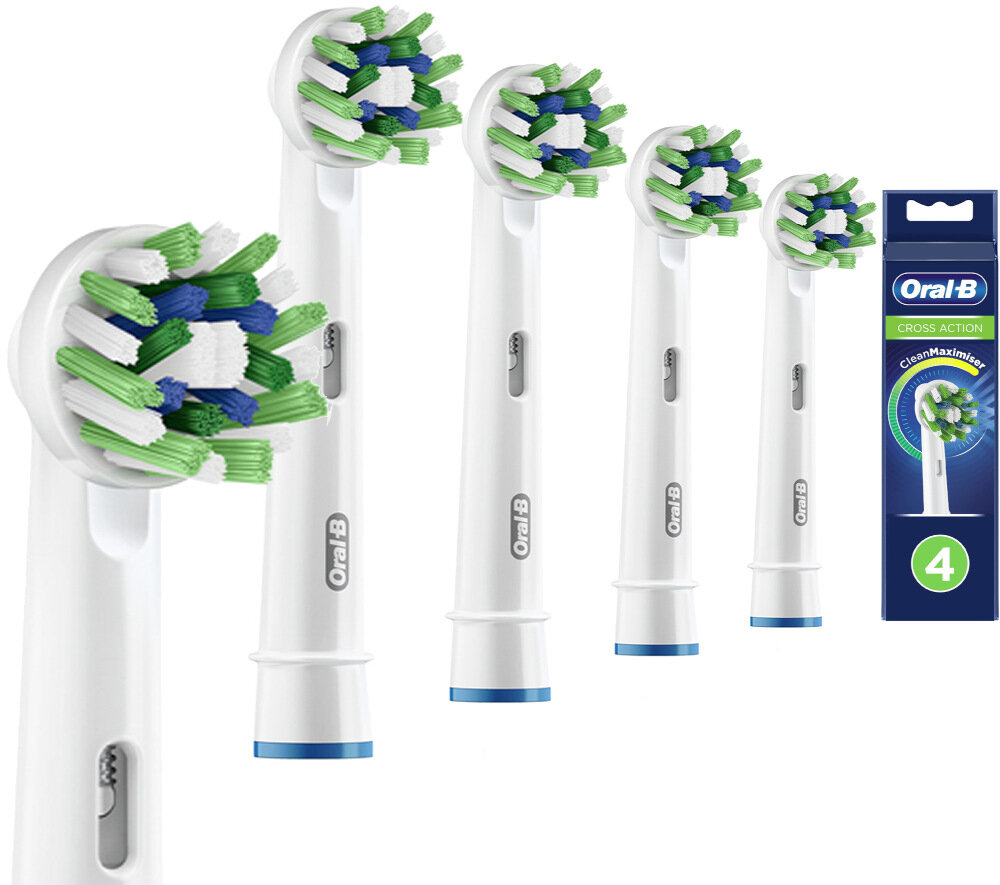 Końcówka szczoteczki ORAL-B CrossAction CleanMaximiser EB50-4 (4 szt.) szczoteczki specyfikacja