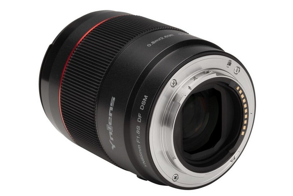 Obiektyw YONGNUO YN 85mm f-1.8 S DF DSM ogniskowa przysłona ostrość pierścienie optyka soczewki powłoki montaż bagnet światło jasność zoom filtry waga