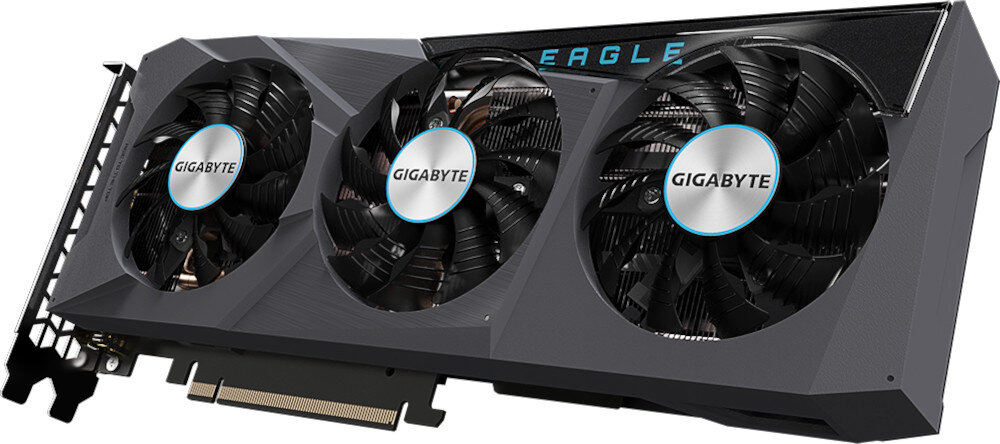 Karta graficzna GIGABYTE GeForce RTX 3070 Eagle LHR 8GB wydajne chlodzenie
