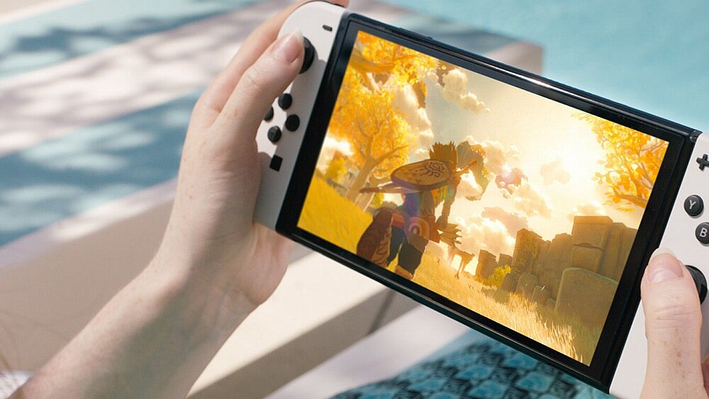 Консоль NINTENDO Switch Oled-экран игровая память игровые элементы управления контроллер разрешение емкость динамики mario zelda   