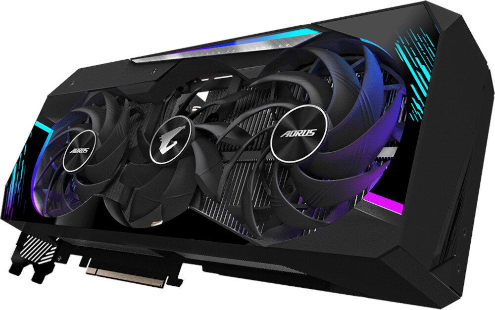 Karta graficzna GIGABYTE AORUS GeForce RTX 3080 Master LHR 10GB wydajne chlodzenie