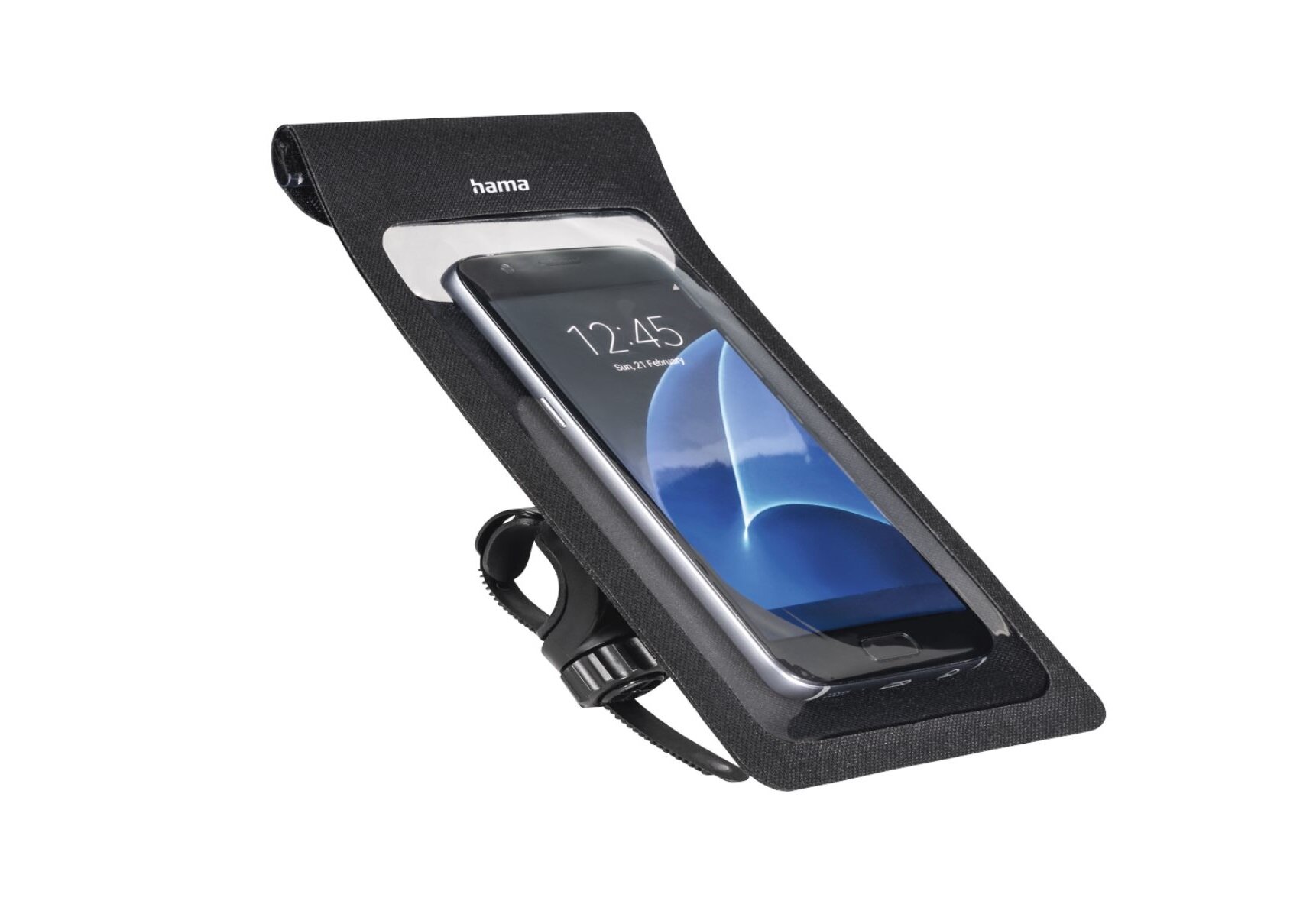 Bezproblemowa obsługa smartfona Uchwyt rowerowy Hama Slim