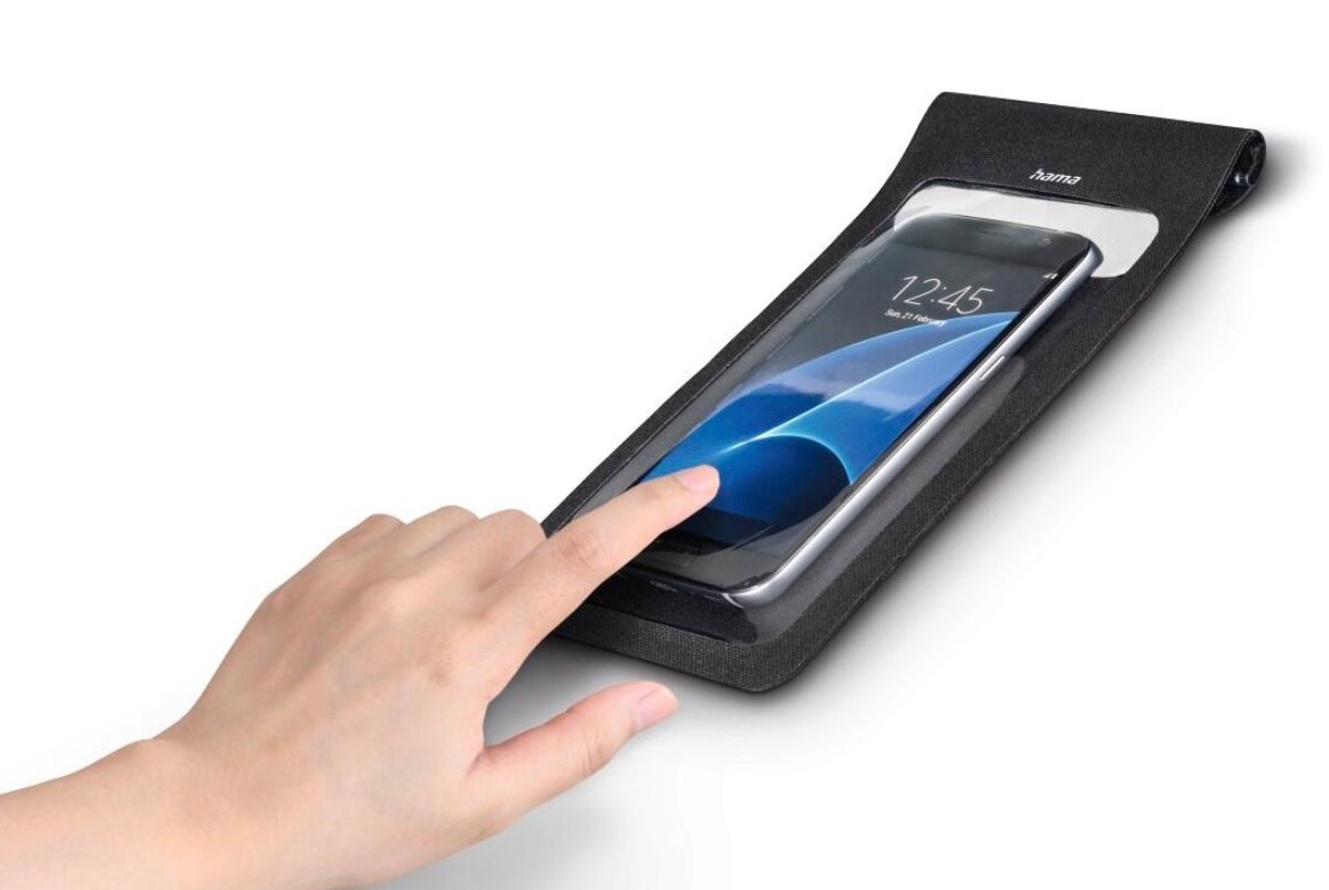 Bezproblemowa obsługa smartfona Uchwyt rowerowy Hama Slim