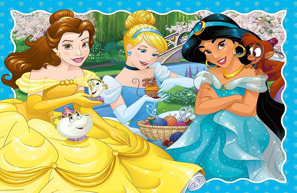 Puzzle RAVENSBURGER Księżniczki Disney 72 elementów nasycona kolorystyka przyjemne i wartościowe spędzenie czasu