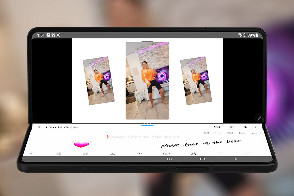 Ustaw telefon rozkładany Samsung Galaxy Z Fold3 5G w Trybie Flex i nagrywaj oryginalne ujęcia bez trzymania telefonu w dłoni. Zamów swój Samsung Fold w Media Expert.
