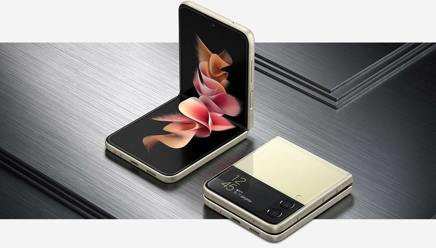 Wytrzymały i elegancki design to główne cechy nowoczesnego, składanego Galaxy Z Flip3 5G, który znajdziesz w sklepie Media Expert. Wytrzymały i elegancki design to główne cechy nowoczesnego, składanego Galaxy Z Flip3 5G, który znajdziesz w sklepie Media Expert.