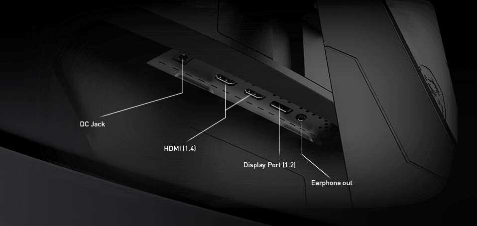 MSI Optix G27CQ4P - Złącza