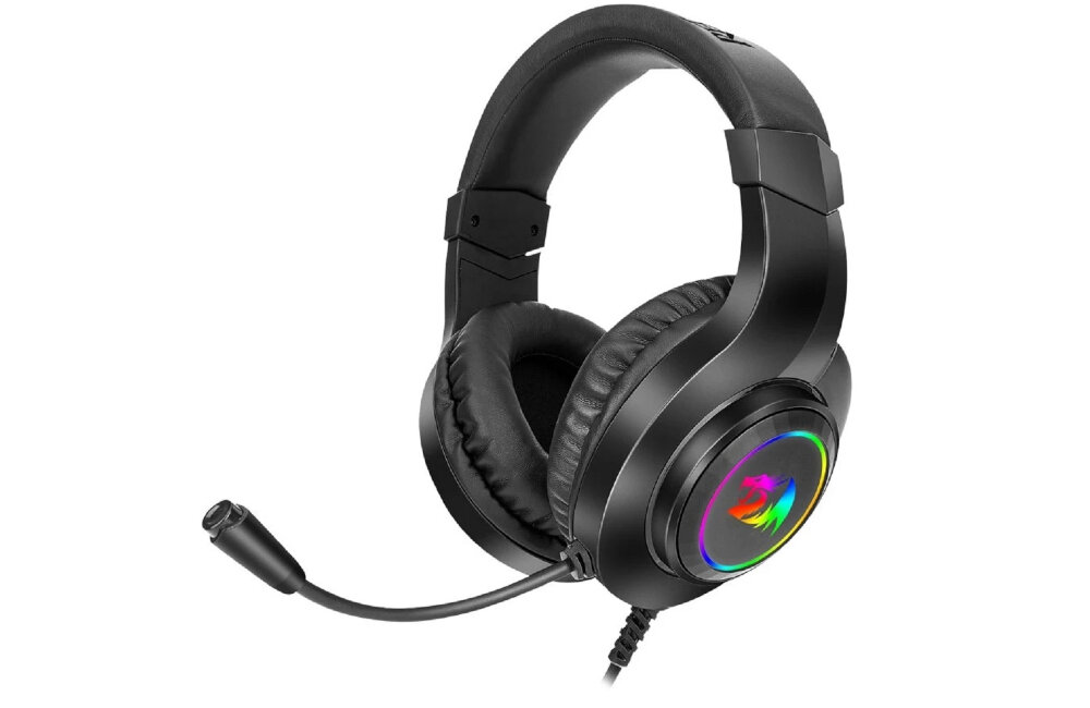 Słuchawki REDRAGON Hylas H260 RGB przetworniki średnica membrana mikrofon system anc
