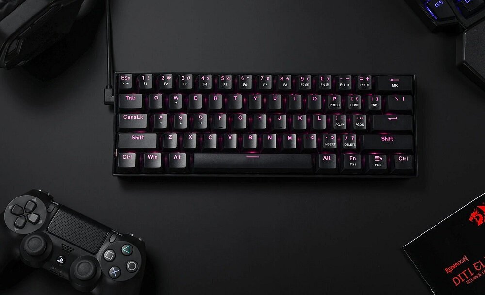 Klawiatura REDRAGON K630 RGB - skok klawiszy