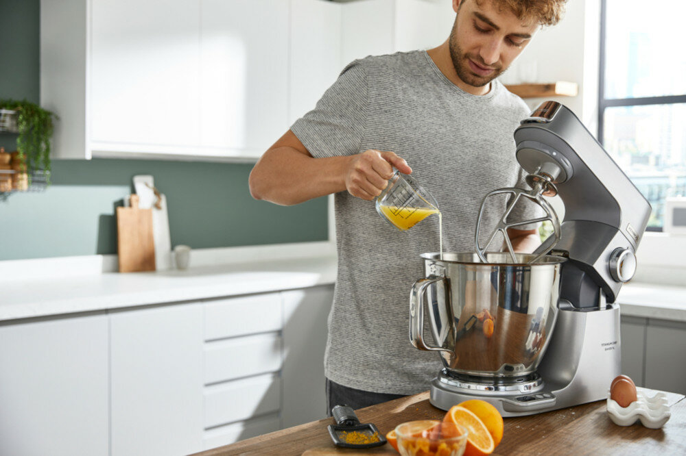 ПЛАНЕТАРНИЙ РОБОТ KENWOOD KVL85.124SI TITANIUM CHEF BAKER XL (СРІБЛО) 1200W кришка