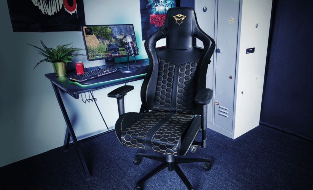 Fotel TRUST GXT 712 Resto Pro wygoda odpoczynek gra szyja plecy