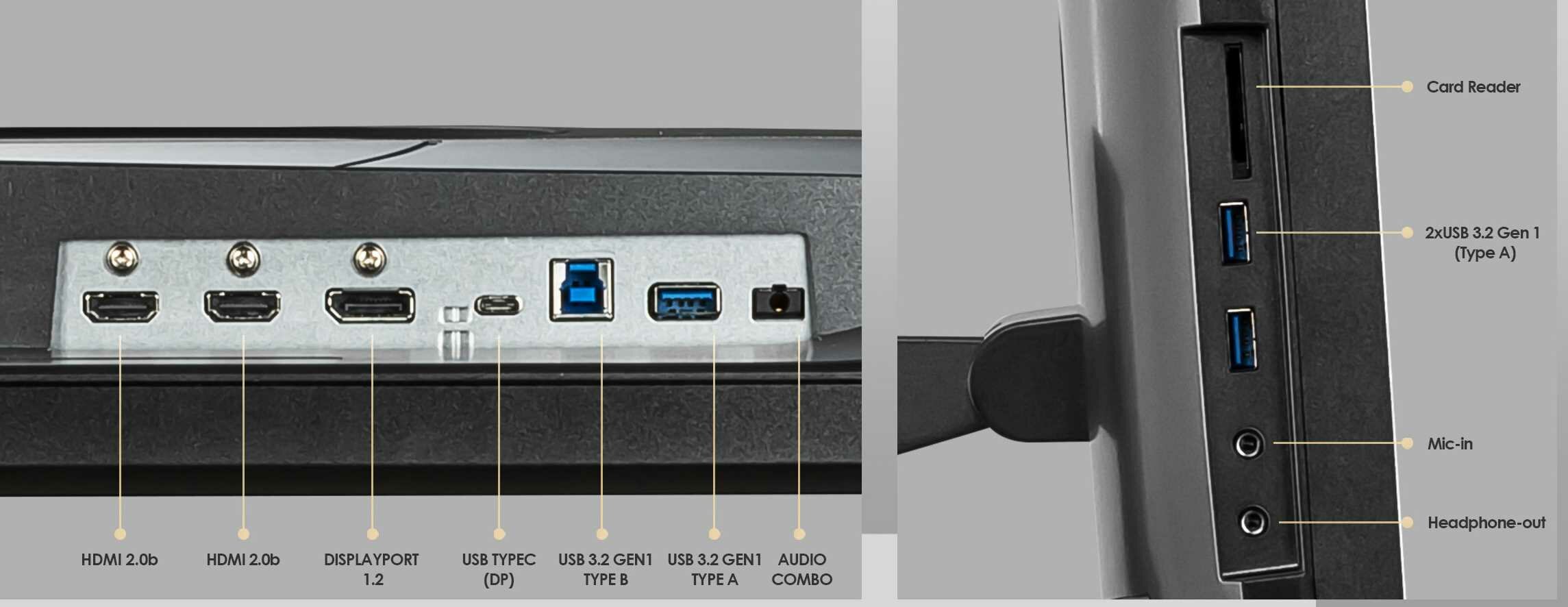 Monitor MSI Summit MS321UP - Złącza