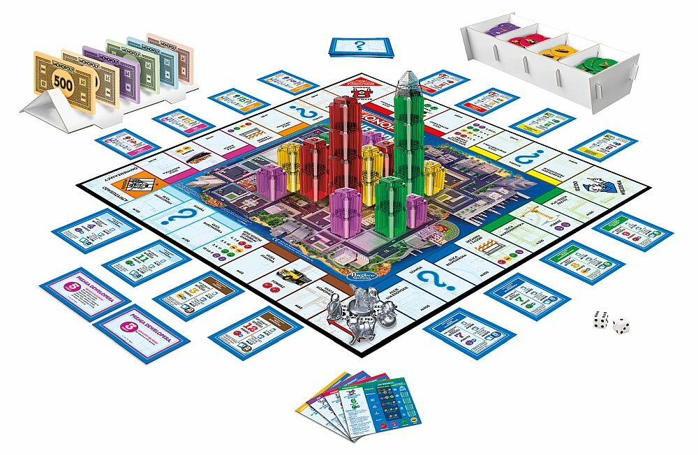 Gra Planszowa HASBRO Monopoly Deweloper elementy zabawa plansza reguły zawartość