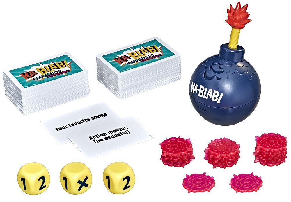 Gra planszowa HASBRO Kablab  elementy zasady granie zabawa na wieczór z rodziną 