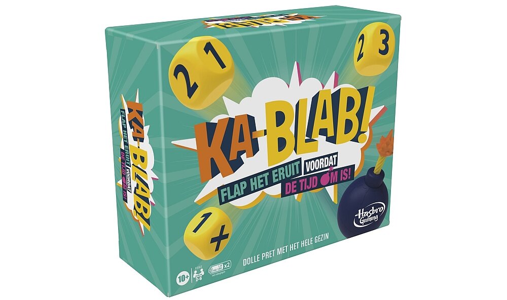 Gra planszowa HASBRO Kablab  elementy zasady granie zabawa na wieczór z rodziną 