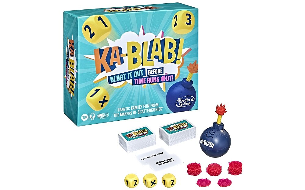 Gra planszowa HASBRO Kablab  elementy zasady granie zabawa na wieczór z rodziną 