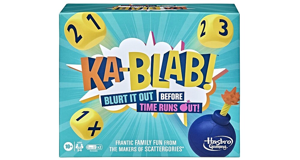 Gra planszowa HASBRO Kablab  elementy zasady granie zabawa na wieczór z rodziną 