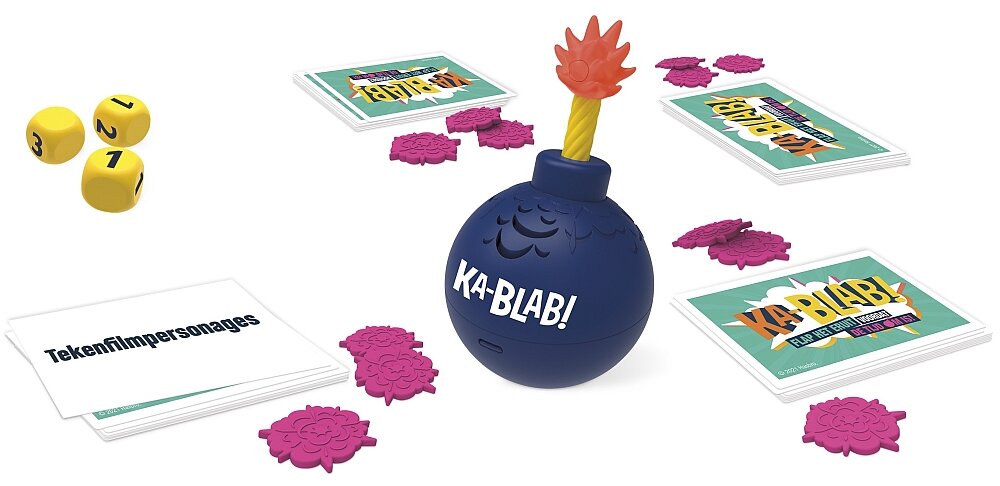 Gra planszowa HASBRO Kablab  elementy zasady granie zabawa na wieczór z rodziną 