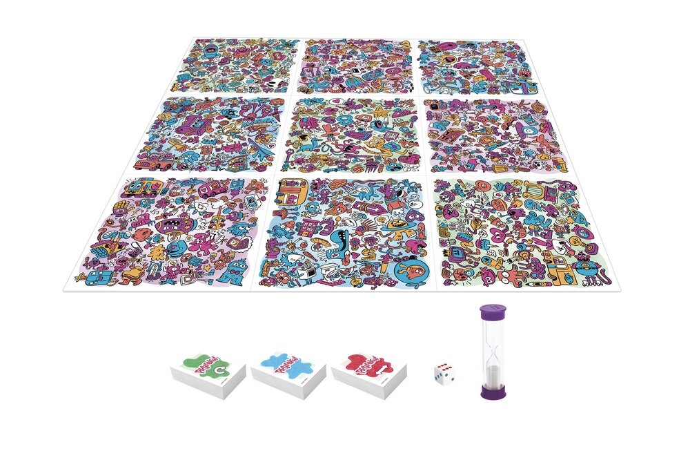 Gra planszowa HASBRO Pictureka plansza pionki zasady karty rozgrywka zabawa rodzina na wieczór dla dzieci