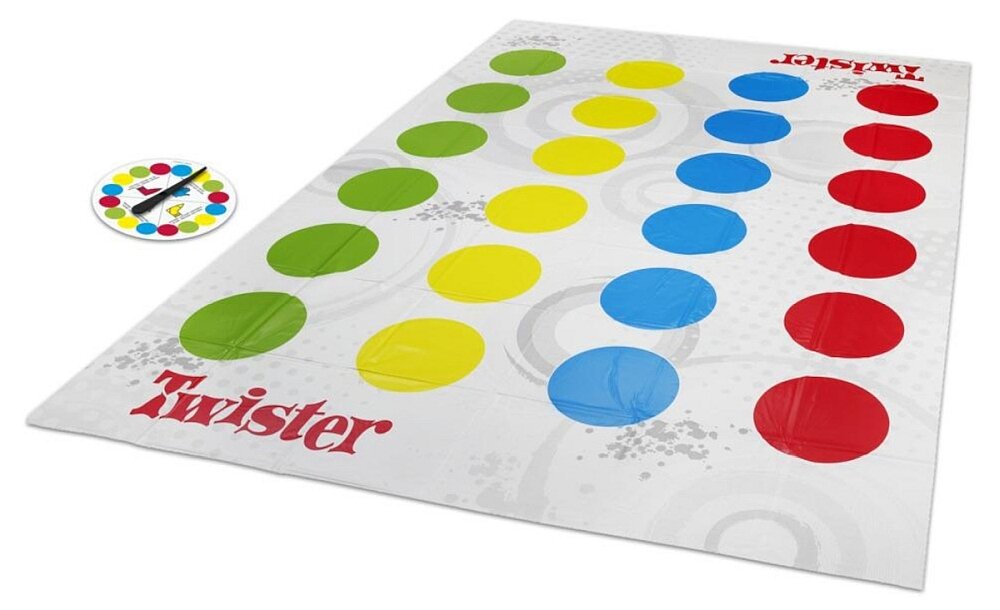 Gra planszowa HASBRO Twister zabawa plansza reguły zawartość