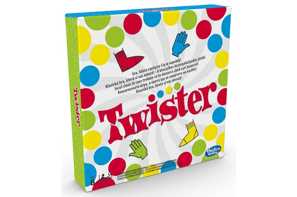Gra planszowa HASBRO Twister zabawa plansza reguły zawartość