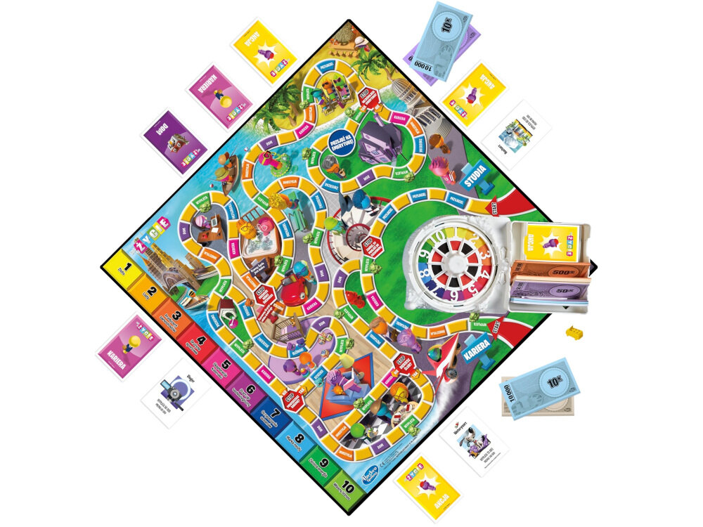 Gra planszowa HASBRO Gra w Życie karty akcji Ty decydujesz jak potoczy się Twoje życie