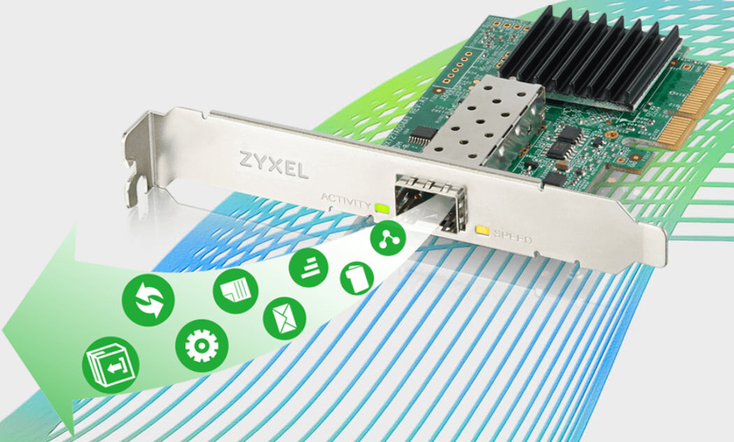 Karta sieciowa ZYXEL XGN100F prędkość szybkość technologie bezpieczeństwo QoS