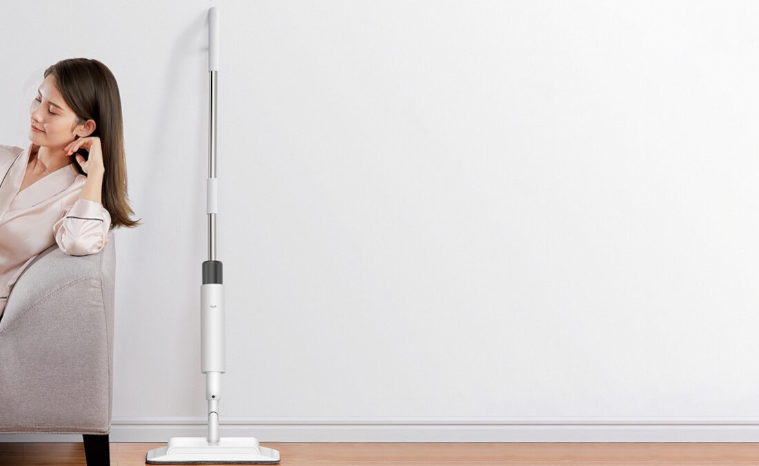 Mop plaski DEERMA TB880 ergonomiczny design latwe czyszczenie mozliwosc trzymania  w jednej rece