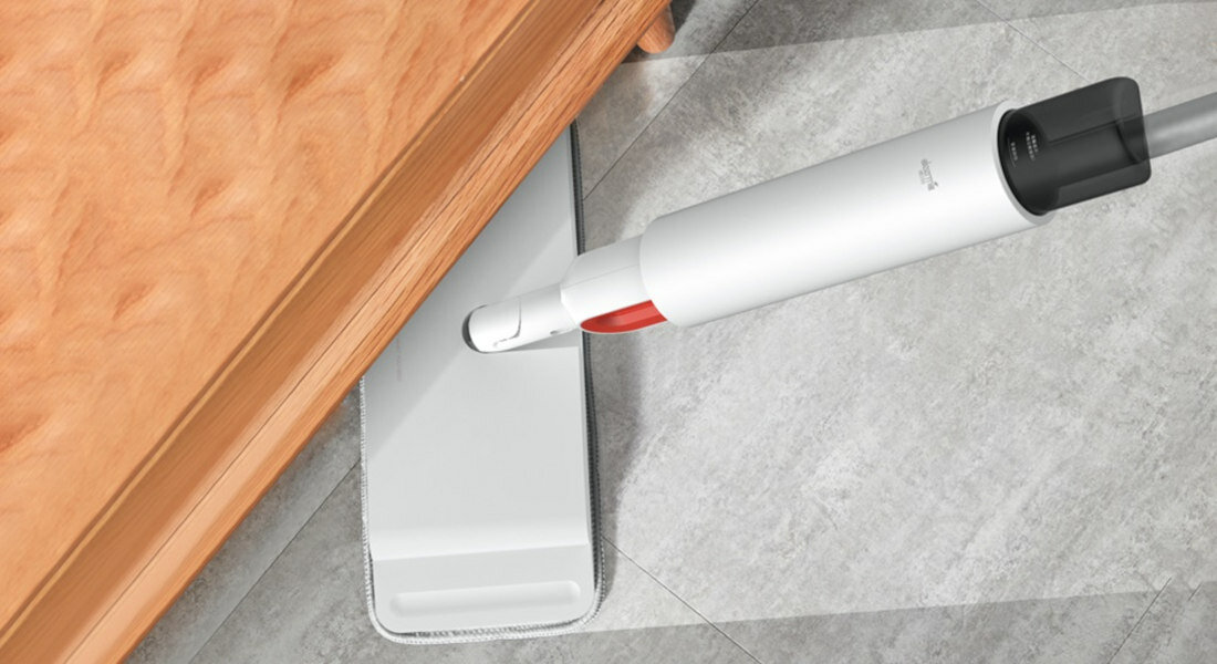 Mop plaski DEERMA TB880 czyszczenie lekki wytrzymaly prosty w obsludze glowica mopa obraca sie o 360°