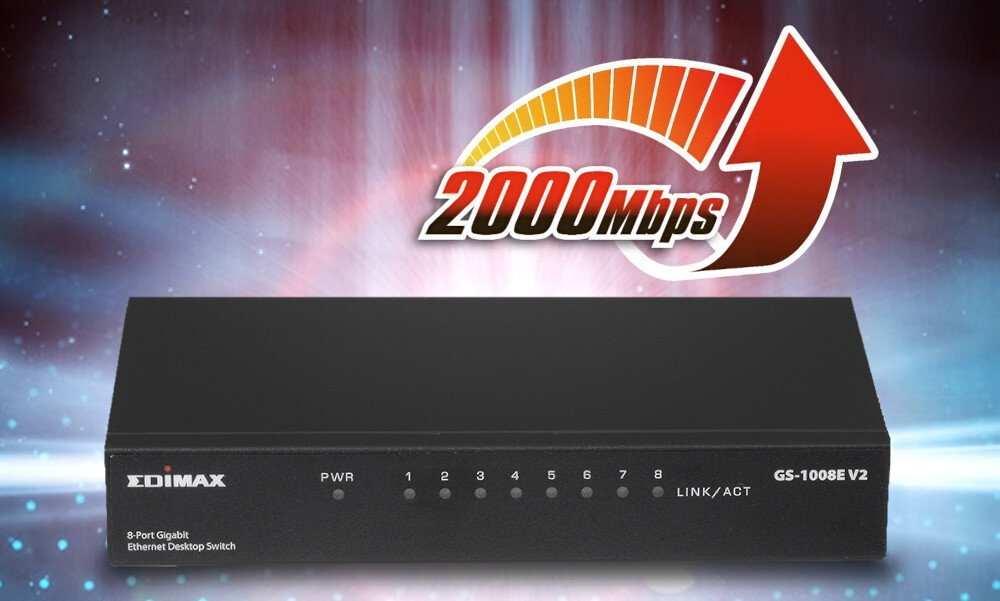Switch EDIMAX GS-1008E V2 porty prędkość przepustowość zastosowanie przeznaczenie