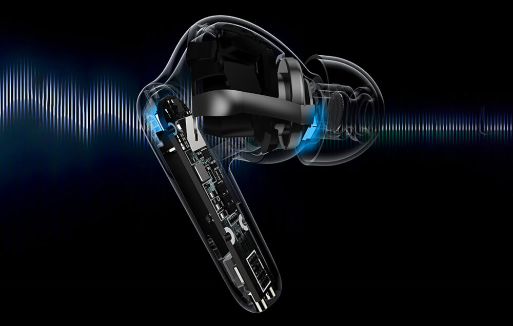 Słuchawki BASEUS Simu S2 tryb ambient częstotliwość redukcja szumu