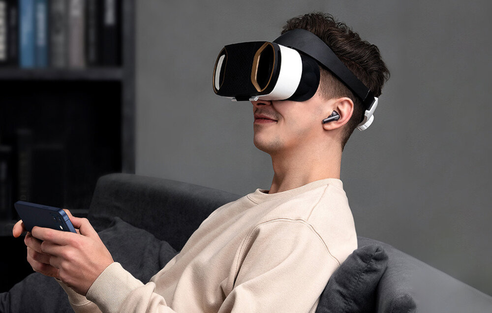 Słuchawki BASEUS Simu S2 sygnał dźwięk rozmowy muzyka