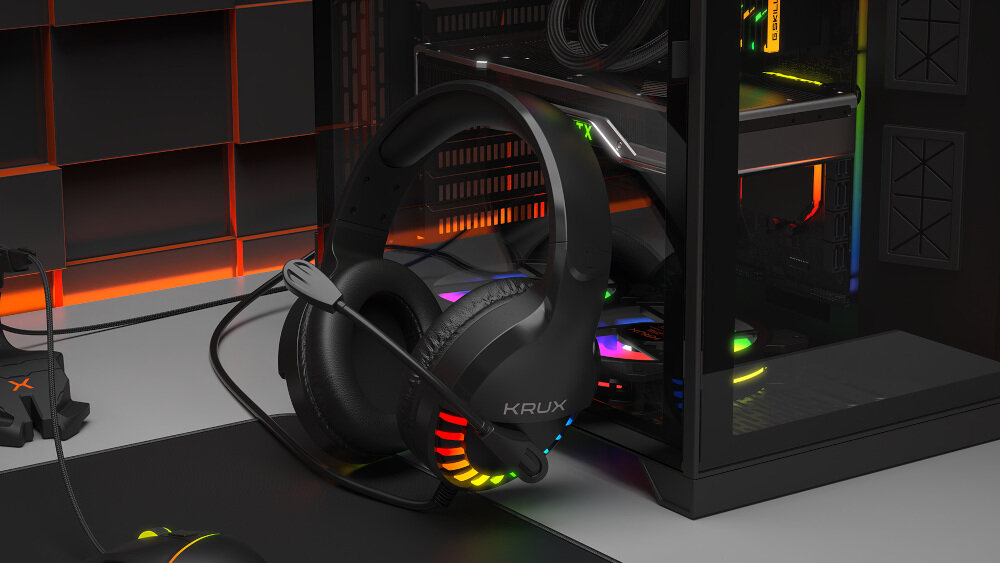 Słuchawki KRUX Fizz RGB KRX0092  - konstrukcja