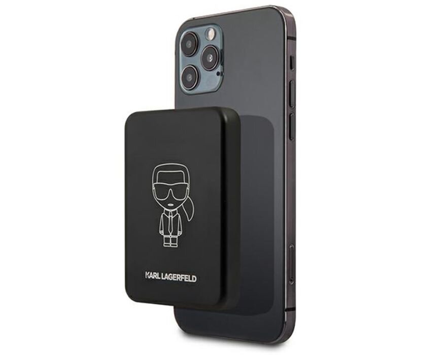 Powerbank indukcyjny KARL LAGERFELD MagSafe 3000mAh precyzyjna konstrukcja led 5000 mAh 44g zlote logo