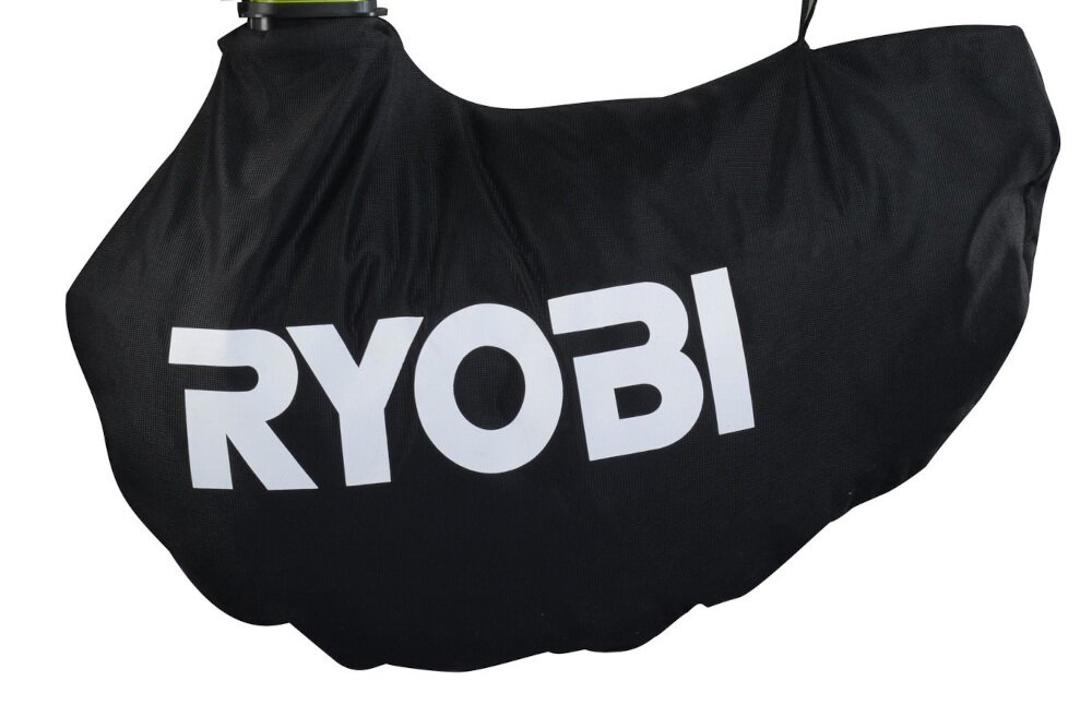 Odkurzacz do liści RYOBI RBV1850 akumulatorowy worek pojemny z wytrzymałej tkaniny pojemność 35 litrów zamek błyskawiczny