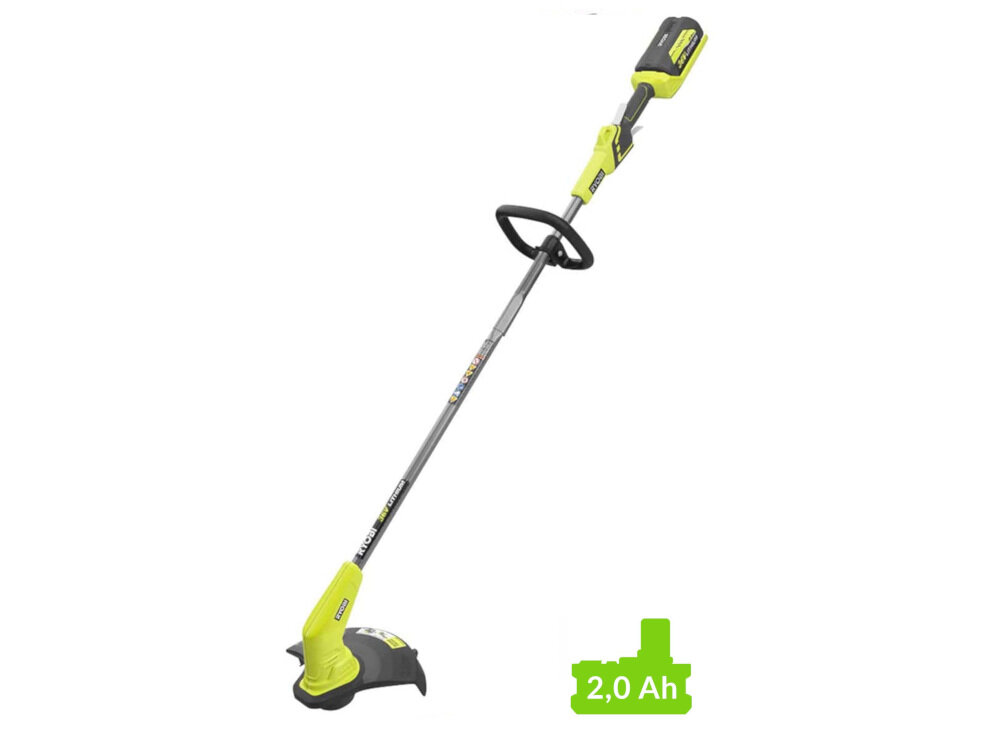 Podkaszarka akumulatorowa RYOBI RY36LT33A-120 zasilanie akumulator Li-Ion napięcie 36 V pojemność 2,0 Ah maksymalna prędkość obrotowa do 7400 obr/min