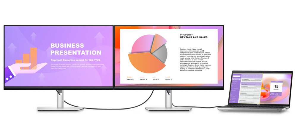 Monitor DELL P2422HE 24 1920x1080px IPS montaż monitora na ścianie vesa