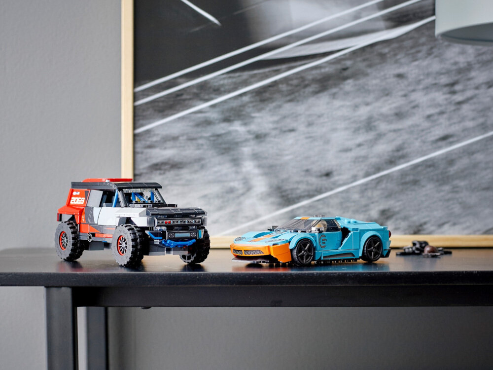 LEGO Speed Champions Ford GT Heritage Edition i Bronco R 76905 dla dzieci powyżej 8 roku życia pomysł na prezent